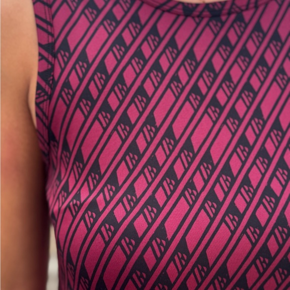 Manaola Burgundy and Black Mini Dress - Picture 3 of 3